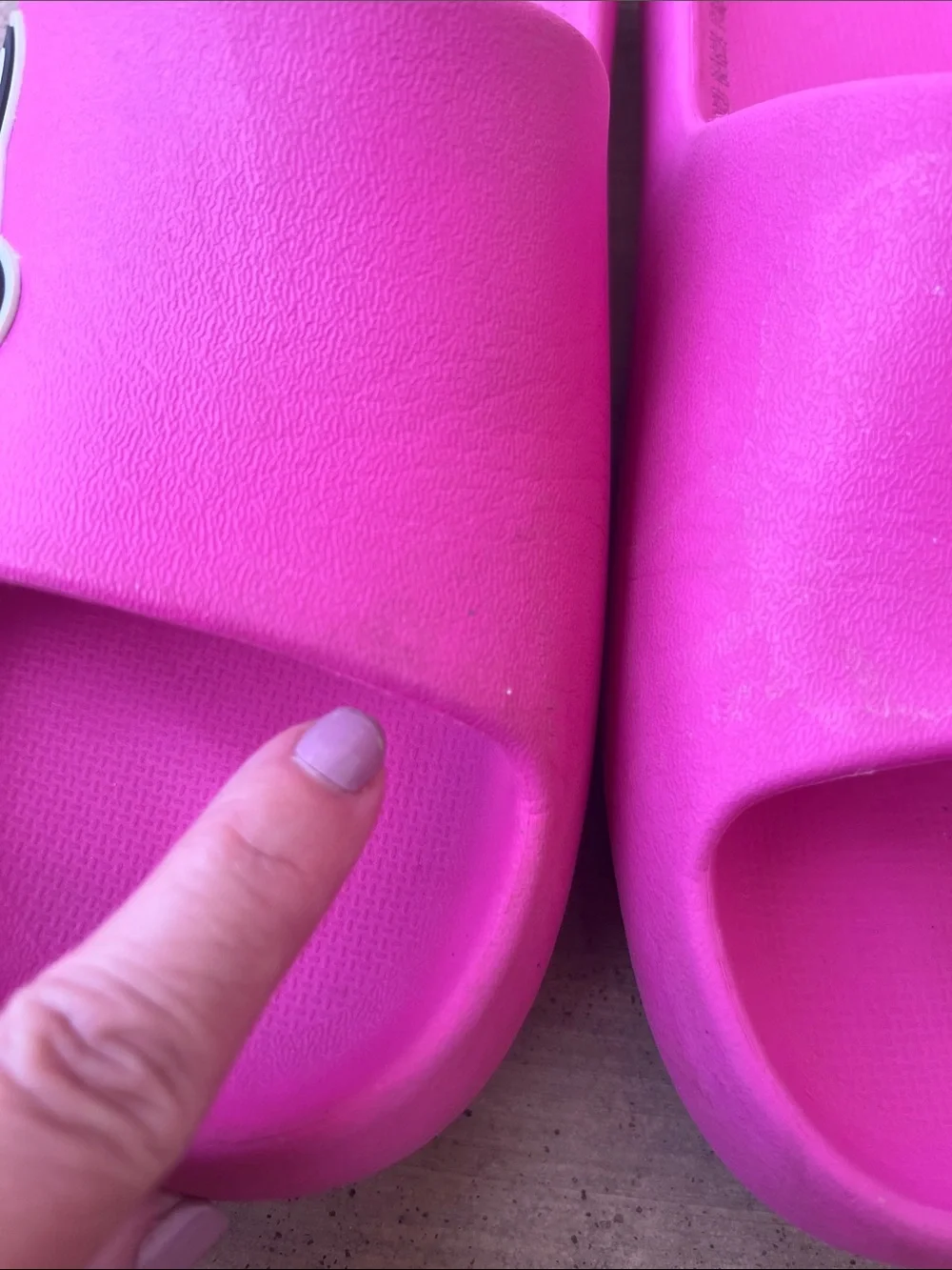 Hello Kitty Girl’s Hot Pink Slide Sandals